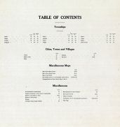 Table of Contents, Ida County 1906